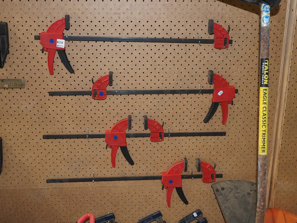 4x quick release clamps L 630 - blue dots Image 1++