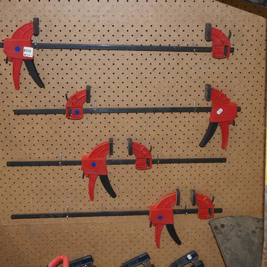4x quick release clamps L 630 - blue dots