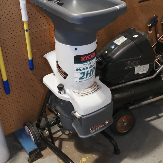 Ryobi 2hp electric garden mulcher