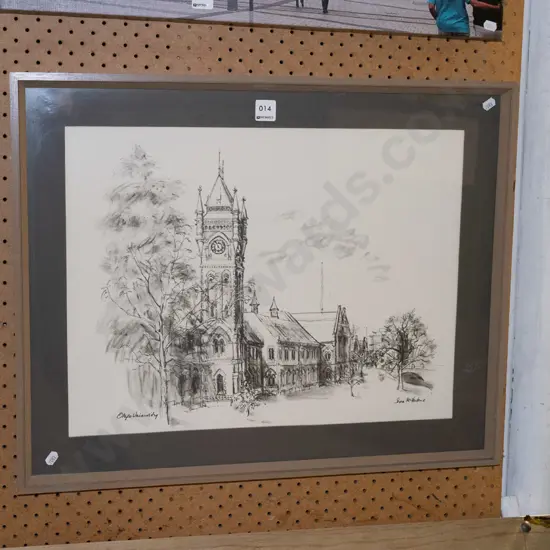 framed Shona McFarlane print - Otago University