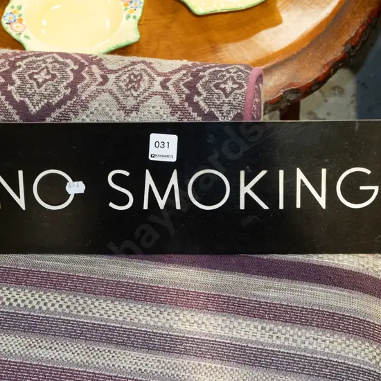 No Smoking sign