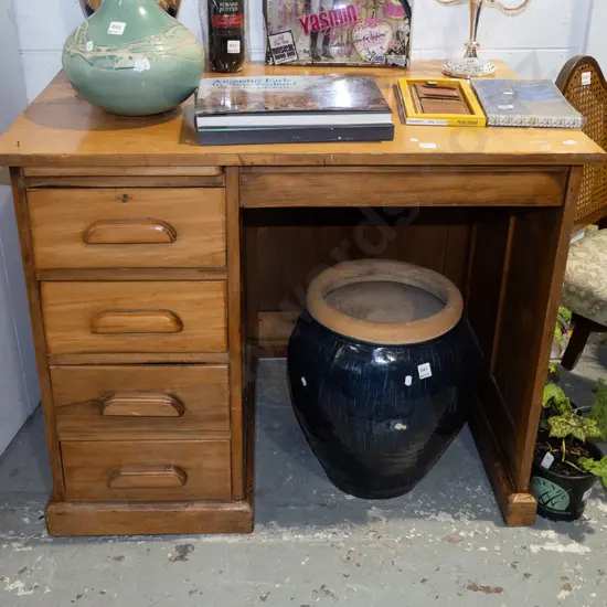 4 drawer solid wood desk H785 W960 D655