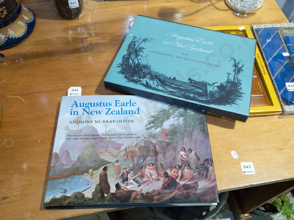 slip cased book; Augustus Earl in New Zeland Image 1++