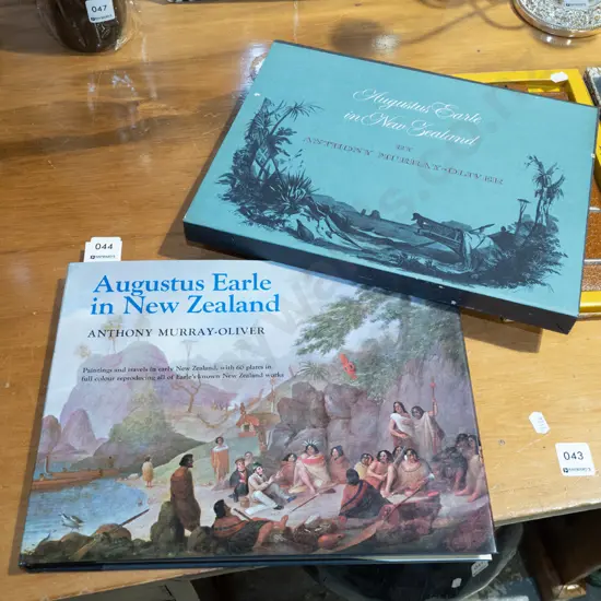 slip cased book; Augustus Earl in New Zeland