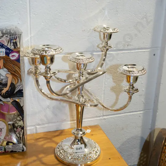 plated candelabra