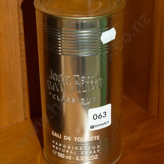 tin of Jean Paul Gaultier Classique eau de toilette 100ml