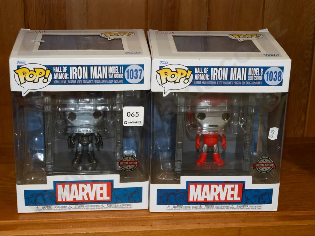 2x boxed Pop figures - Ironman model 11, Ironman model 8 Image 1++