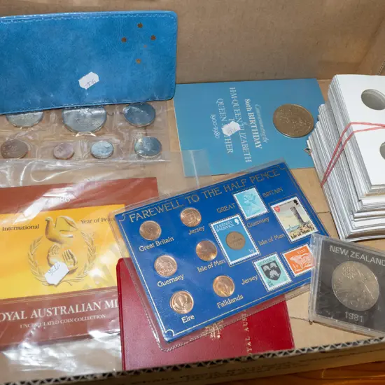box; collector coins
