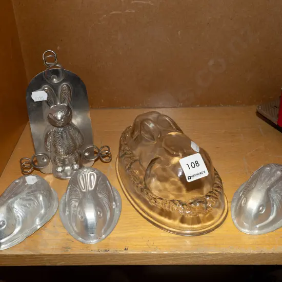 jelly moulds & rabbit chocolate mould