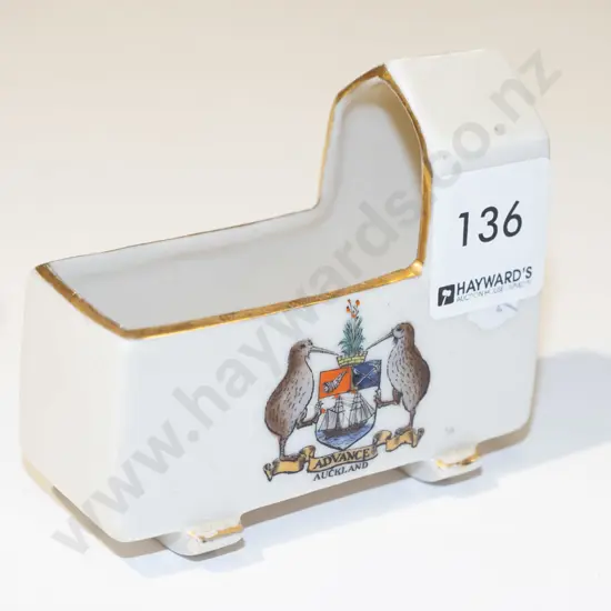 Auckland souvenir ware miniature doll crib