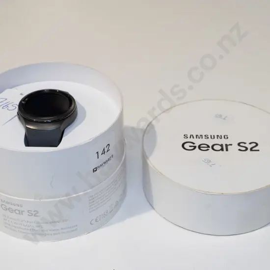boxed Samsung Gear S2 smart watch