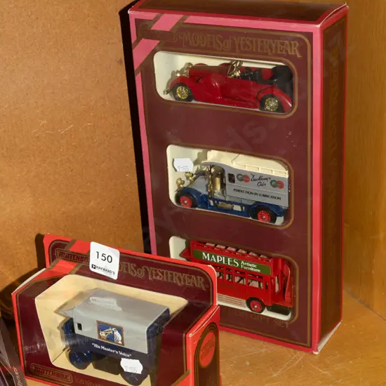 4x boxed Models of Yesteryear die-cast vehicles