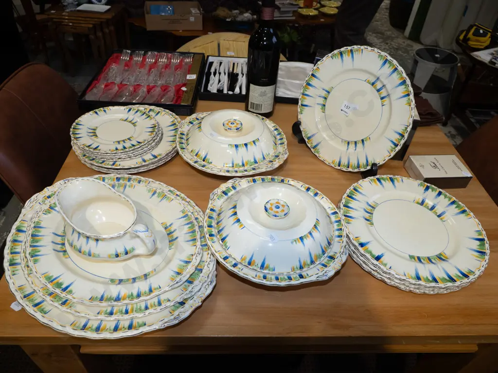 assorted Grindley hand painted dinner items - plates, bowls etc Image 1++