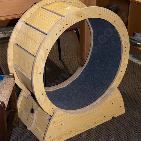 mdf faux wood exercise wheel - cat? Overall H745