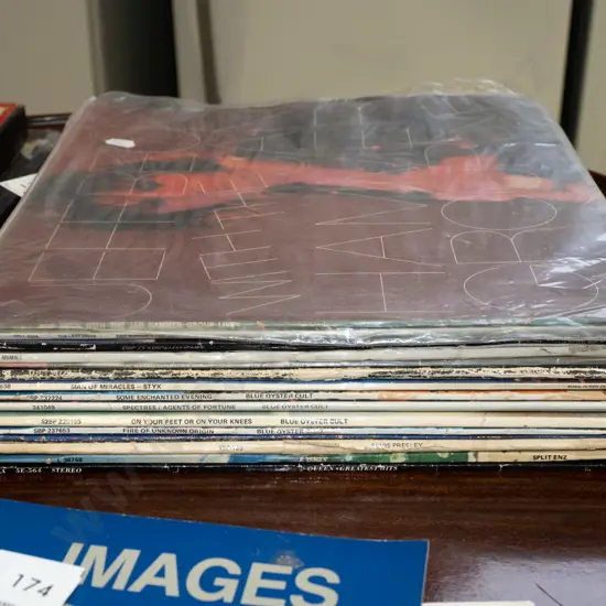 LPs; Jeff Beck, Eric Clapton, Blue Oyster Cult etc