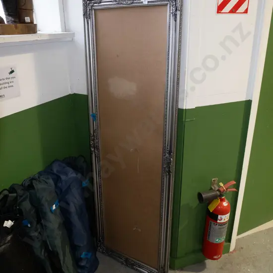 large ornate composite silver frame H1800 W600