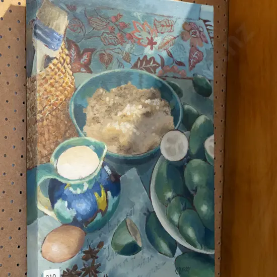 oil on canvas - still life table top