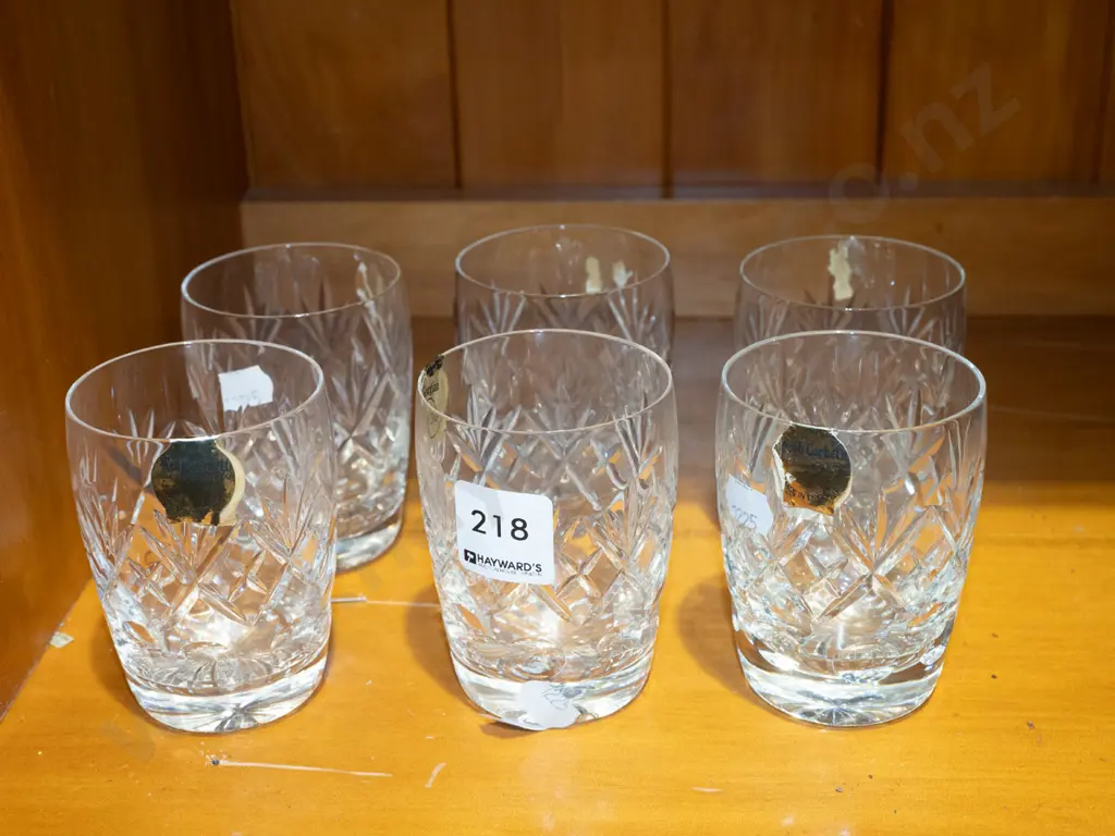 6x cut crystal Webb Corbett tumblers Image 1++