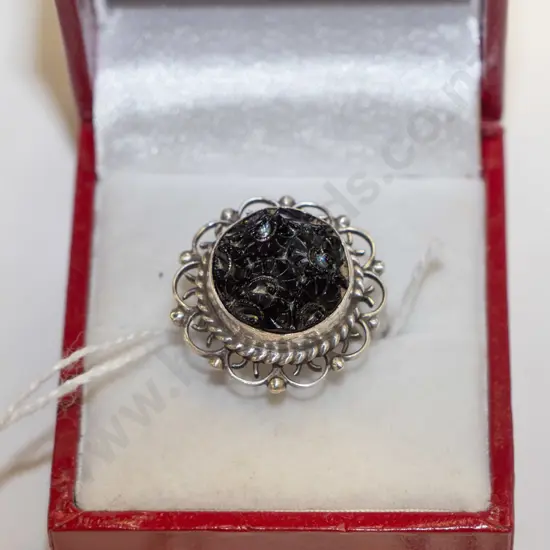 sterling silver druzy ring 5gm