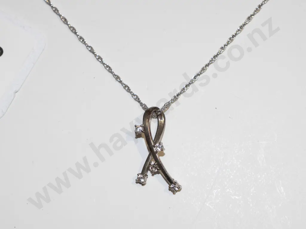 sterling silver pendant & necklace Image 1++