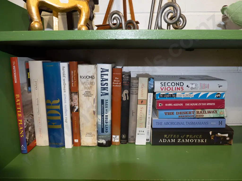 shelf of various books Image 1++