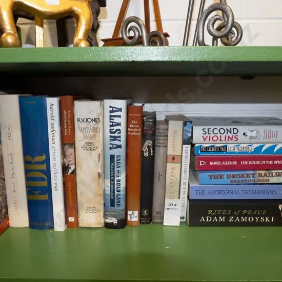 shelf of various books