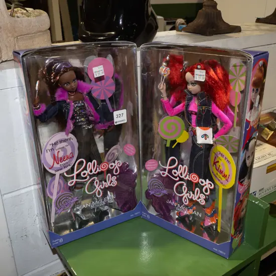 2x boxed Jan Mclean Lollipop dolls