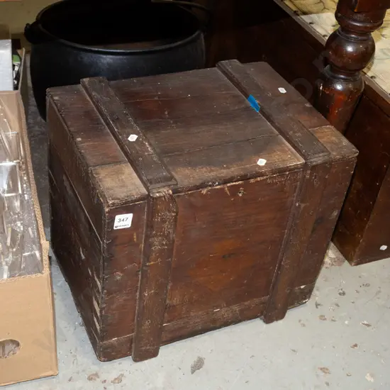 vintage wooden box with numerous incense sticks
