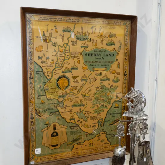 framed print - map of Sherry Land