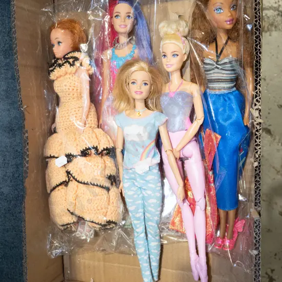 box; dolls