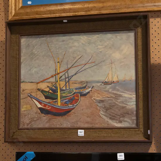 framed van Gogh print