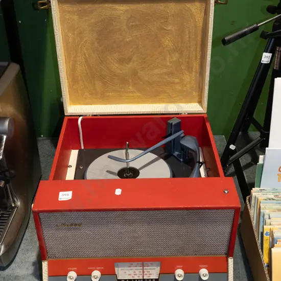 Bell portable 1960s record player - as is no returns