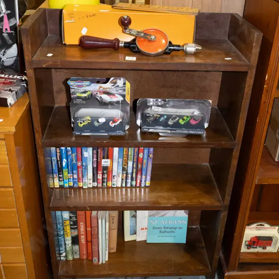 beech bookcase H920 W560 D230