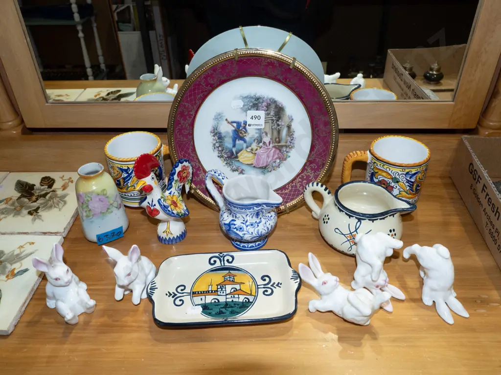 Limoges romance plate, jugs, Italian coffee mugs etc Image 1++