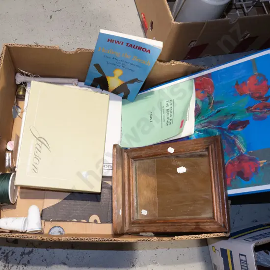 box; mirror, salt and pepper, placemats etc
