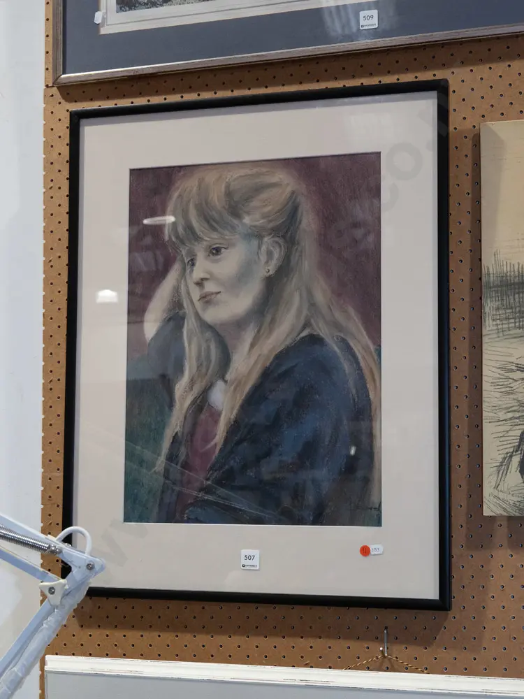 framed pastel - portrait Image 1++