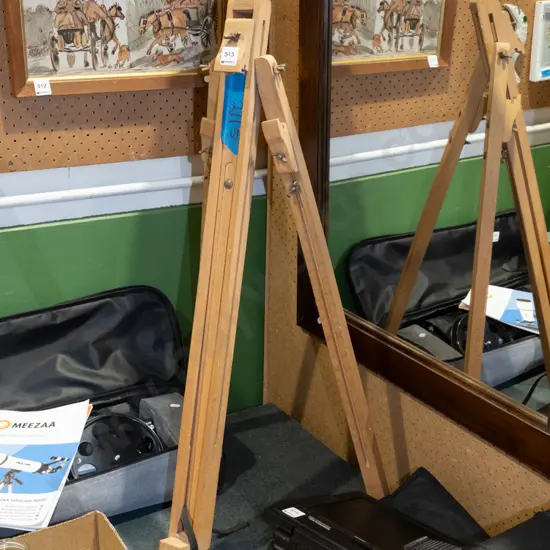wooden artist easel
