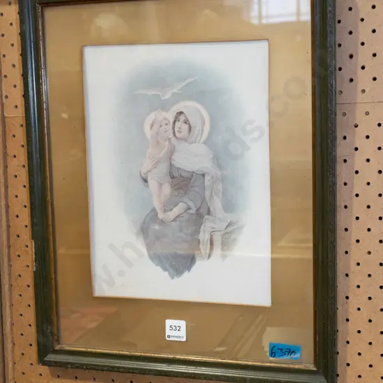 framed print - mother and child