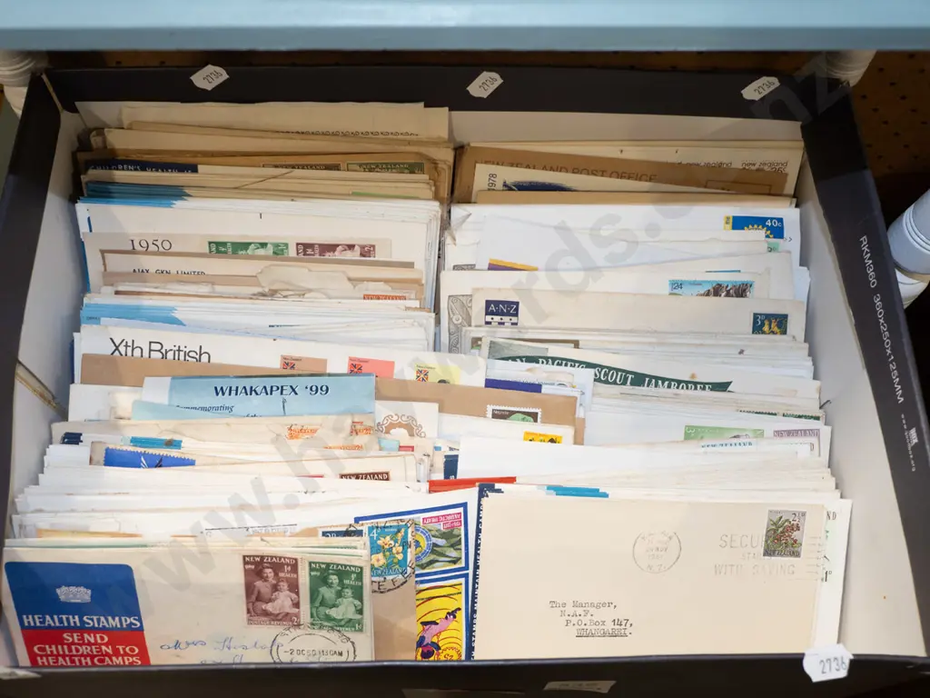 box of first day covers Image 1++