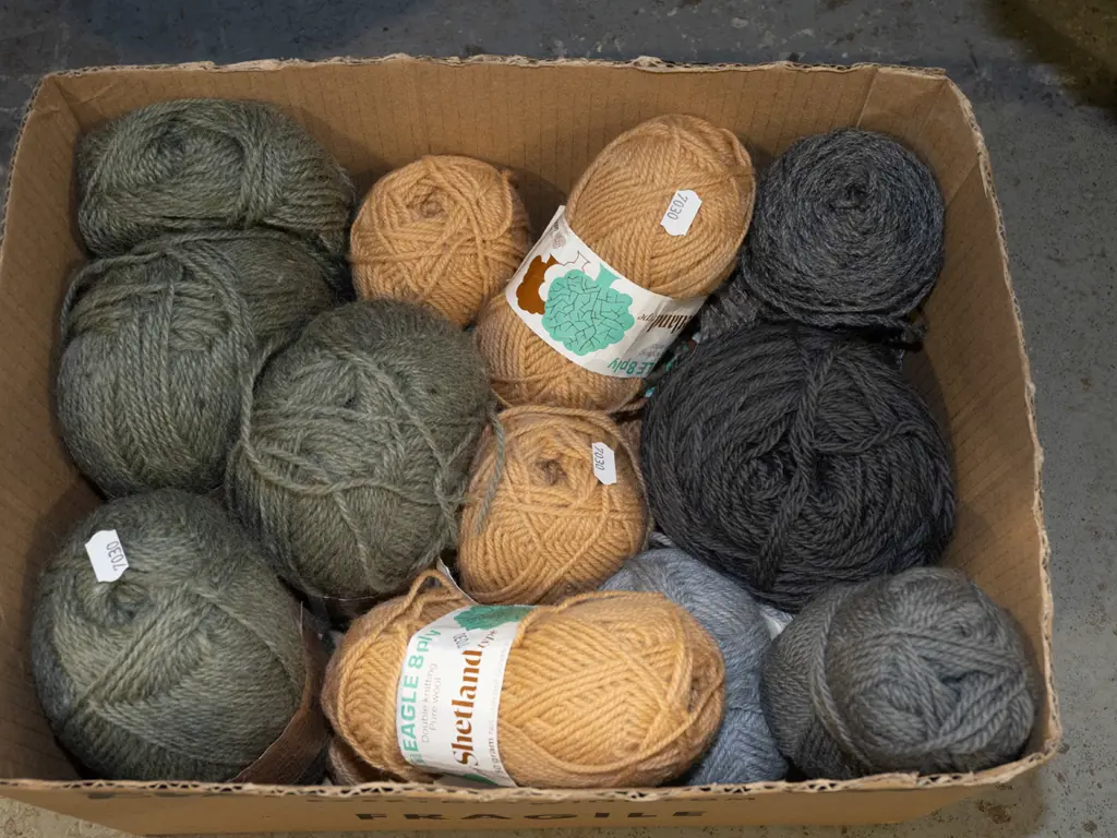 box of knitting yarn Image 1++