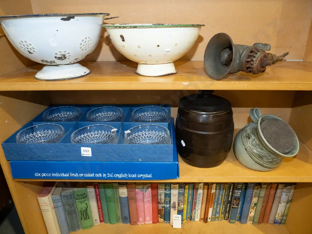 box set of 6x crystal bowls, 2x lidded canisters Image 1++