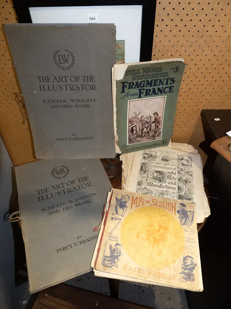 various vintage publications, fragments from French, MPs in session, illustrations etc Image 1++