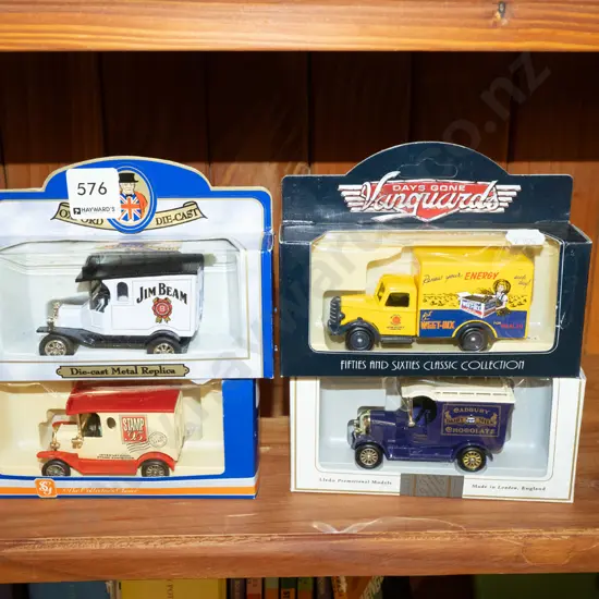 4x boxed model vehicles
