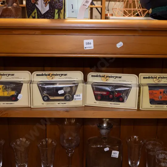 4x boxed models of Yesteryear die-cast vehicles