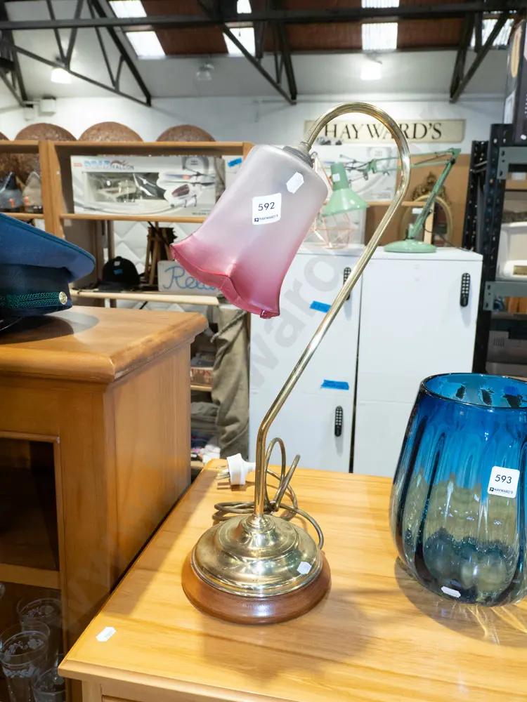 brass goose neck table lamp H470 Image 1++