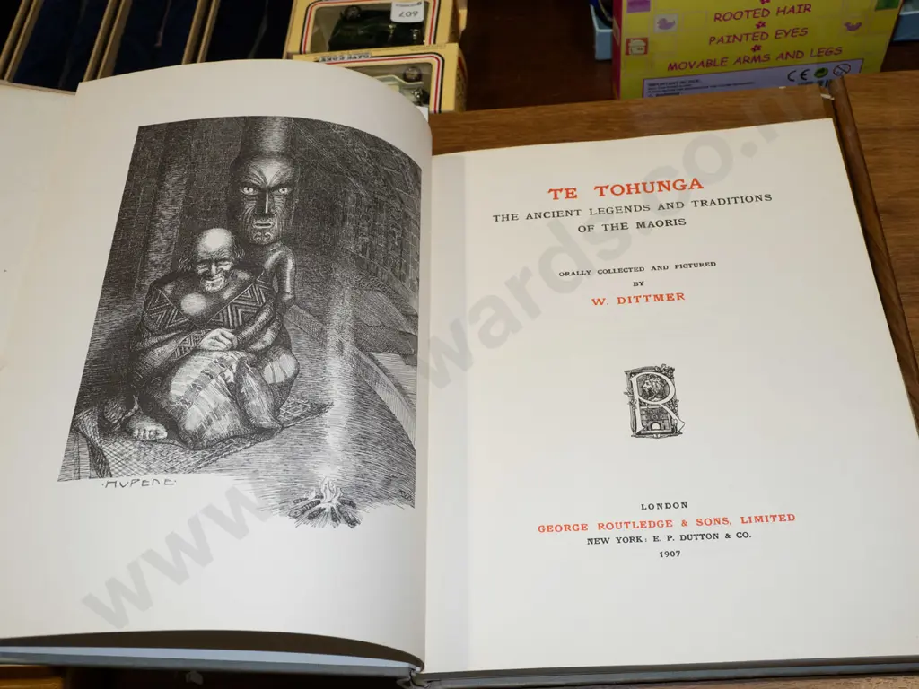 book; Te Tohunga Legends and Traditions of the Maori Image 1++