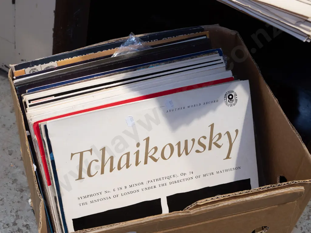 box of LPs Image 1++