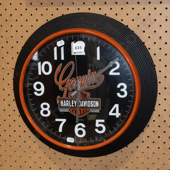 Harley Davidson wall clock