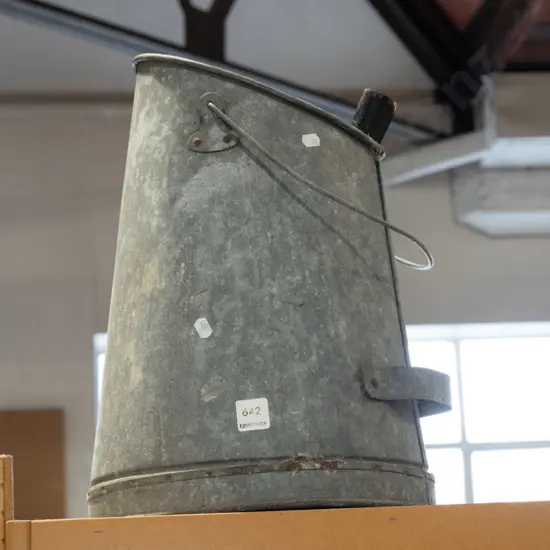 galvanised coal scuttle