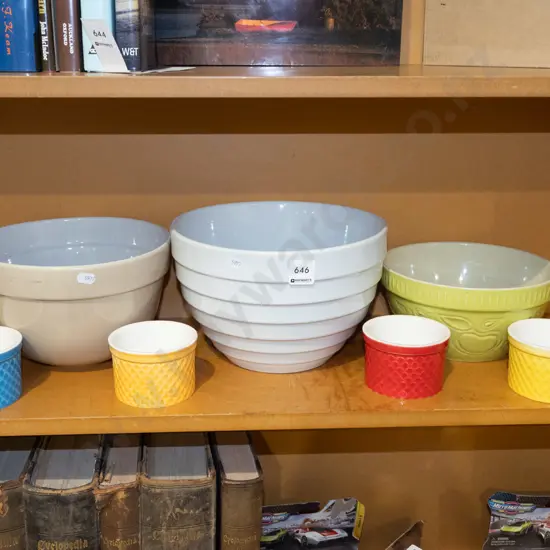 3x mixing bowls, 4x rammekins